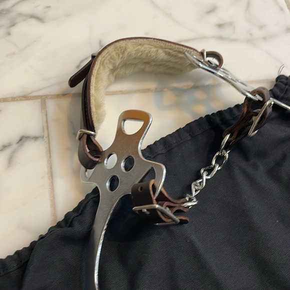 Horse and Nail handbag green silver and brown leather hobo style - Picture 2 of 15